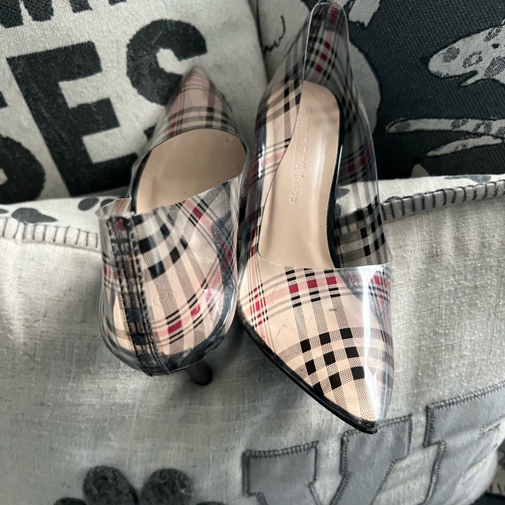 COPY - Edgy! Clear plaid heel